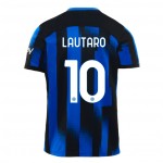 Günstige Fußballtrikots Inter Mailand Lautaro Martinez 10 Kinder Heimtrikot 2023-24 Kurzarm